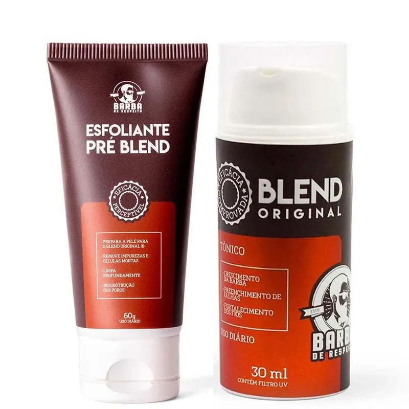 Kit Esfoliante E Tônico Barba De Respeito Blend