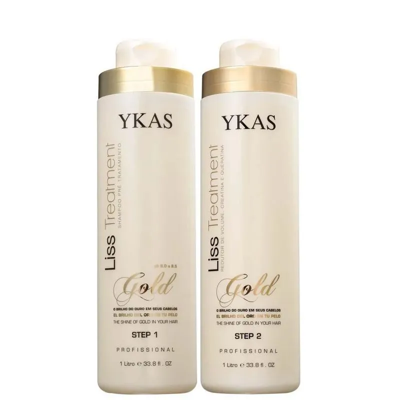 Kit Escova Progressiva Ykas Gold 1l