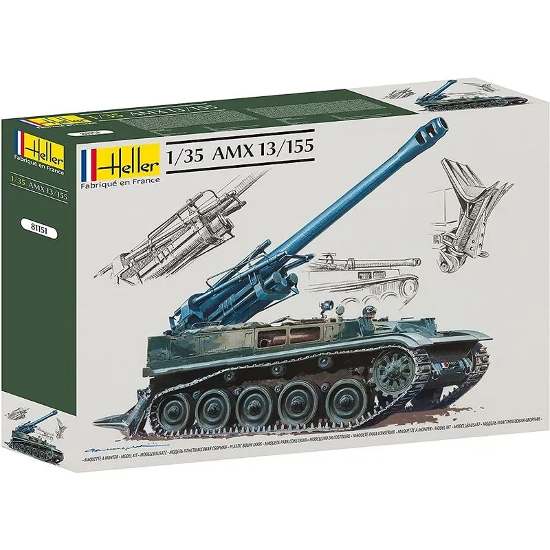 Canhao Auto- Propulsado AMX-13 155 81151 - HELLER