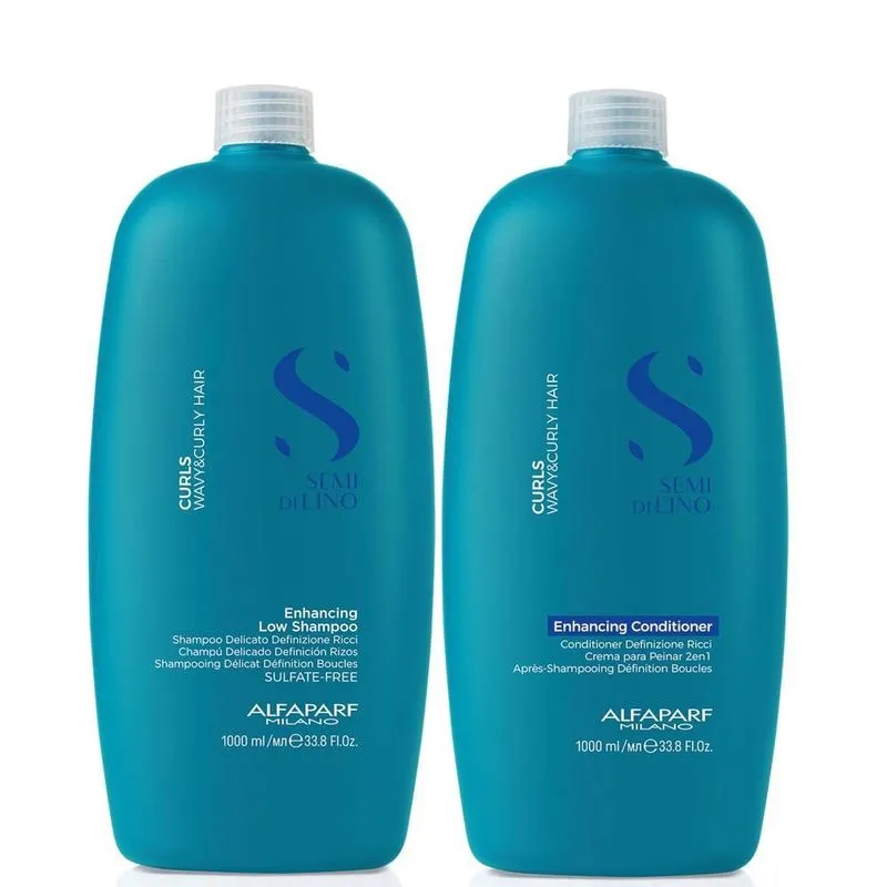 Kit Low Shampoo e Condicionador Alfaparf Sdl Curls 1 Litro