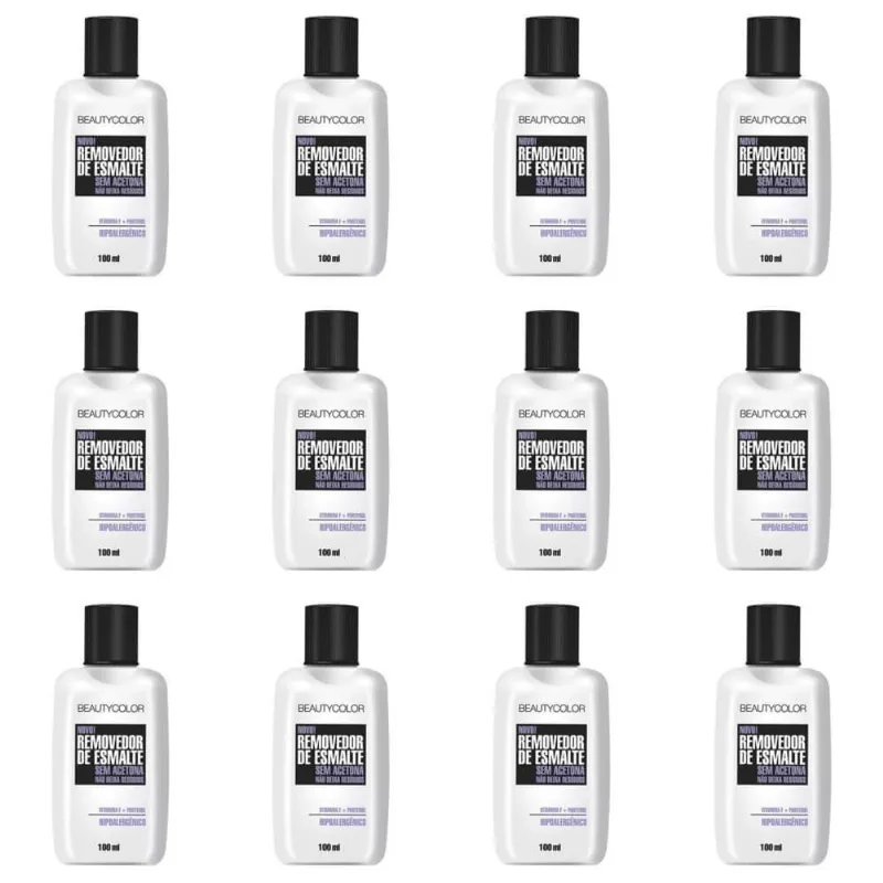 Beautycolor Vit F + Pantenol Removedor De Esmaltes 100ml (Kit C-12)
