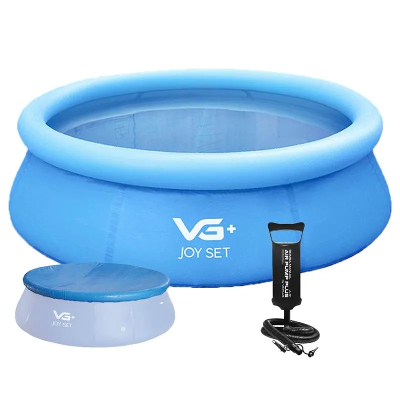 Piscina Inflável Joy Set 2490L Circular 240cm com Capa e Bomba VG Plus