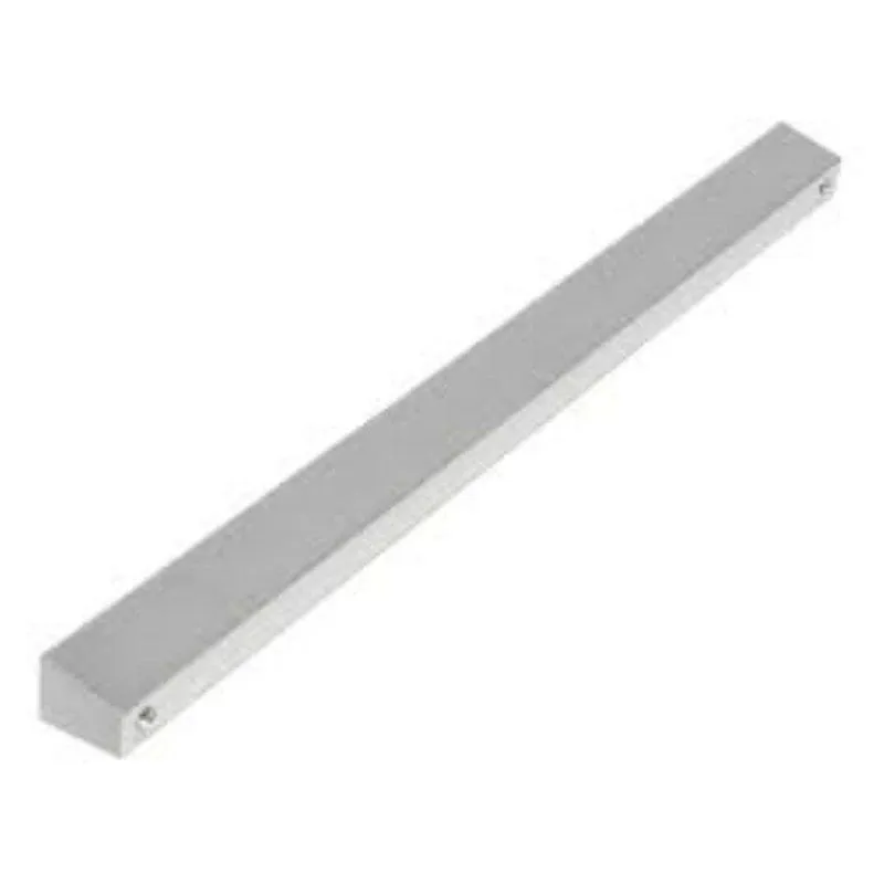 Puxador Gruppa Prisma 96mm Cromado Para Armários, Gavetas E Portas Em Zamac Preto
