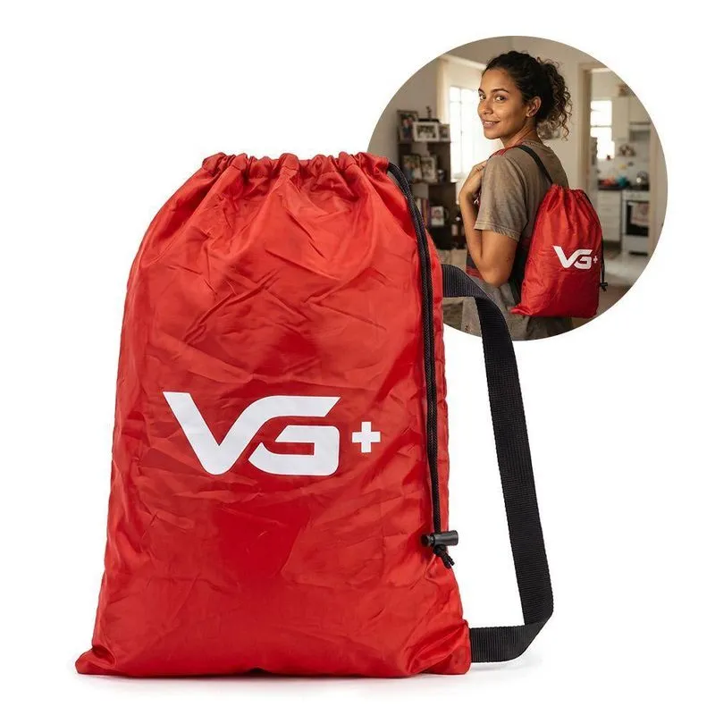 Sacola Ecobag Mochila VG Plus Vg+ Tactel 29CM 42CM Vermelho Adulto