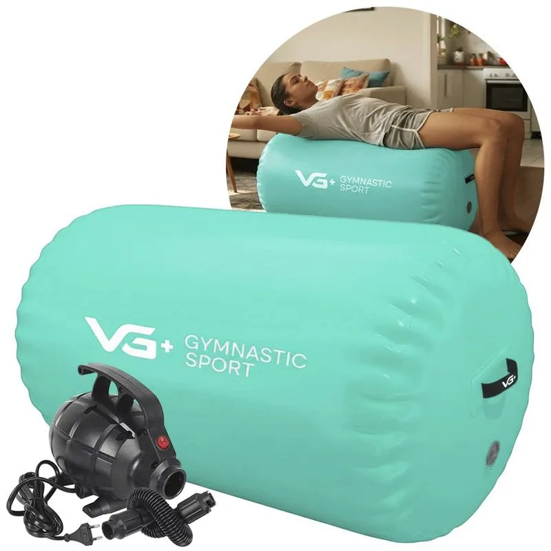 Rolo Inflável Para Ginástica 1m X 070 Roller Yoga Bomba Elétrica 220v VG Plus