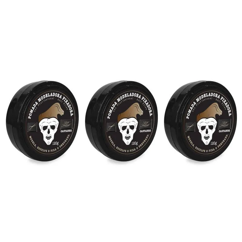 Studio Hair Pomada Modeladora Efeito Tonalizante 120g (Kit C-03)
