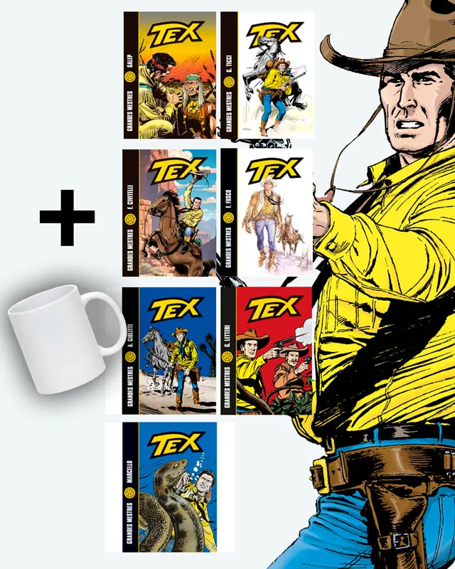KIT TEX GRANDES MESTRES + CANECA