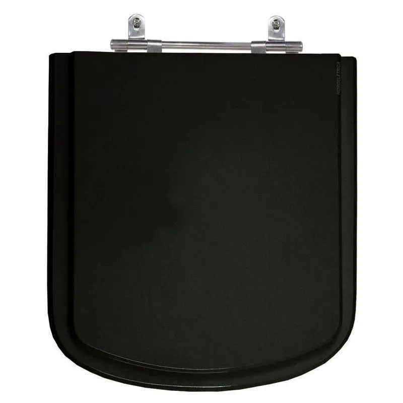 Assento Laqueado Gap Preto Tampa Para Vaso Roca Em Mdf Bege Claro