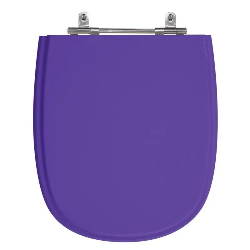 Assento Laqueado Paris Azul Valência Tampa Vaso Ideal Em Mdf
