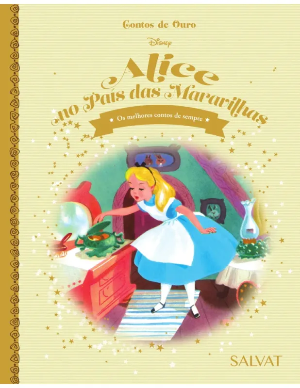LIVRO DISNEY CONTOS DE OURO ED. 25 - ALICE NO PAÍS DAS MARAVILHAS