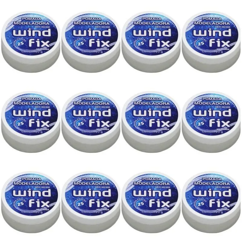Wind Fix Pomada Modeladora 120g (Kit C/12)