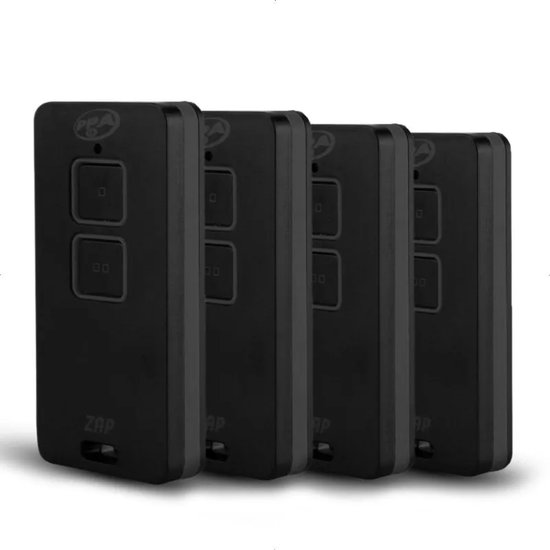 Kit 4 Controle Remoto Tx Zap Preto Ppa 2 Canais 433mhzz