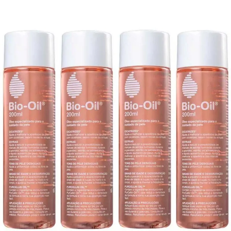 Kit 4 Oleo Corporal Bio-oil 200ml