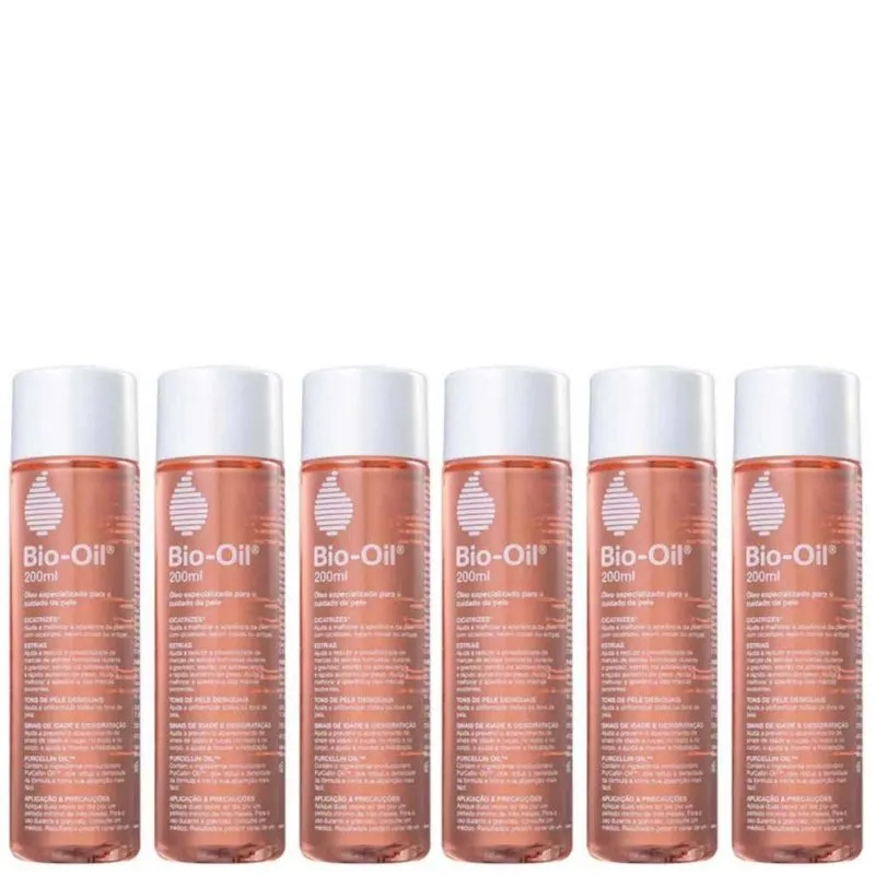 Kit 6 Oleo Corporal Bio-oil 200ml
