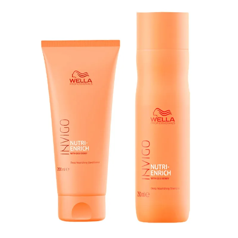 Kit Wella Invigo Nutri-Enrich - Shampoo 250ml + Condicionador 200ml