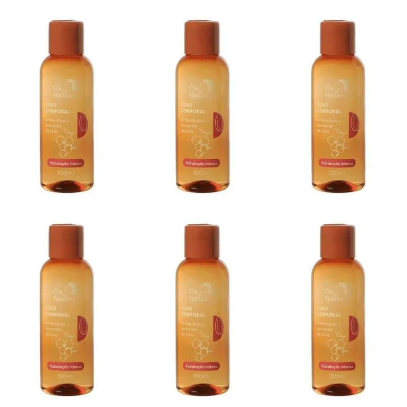 Cia Da Natureza AmENdoas - Semente De Uva OLeo Corporal 100ml (Kit C-06)