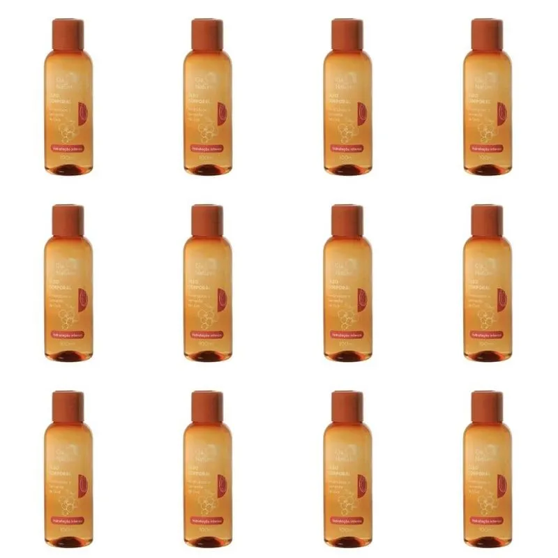 Cia da Natureza Amendoas - Semente de Uva Oleo Corporal 100ml (Kit C-12)