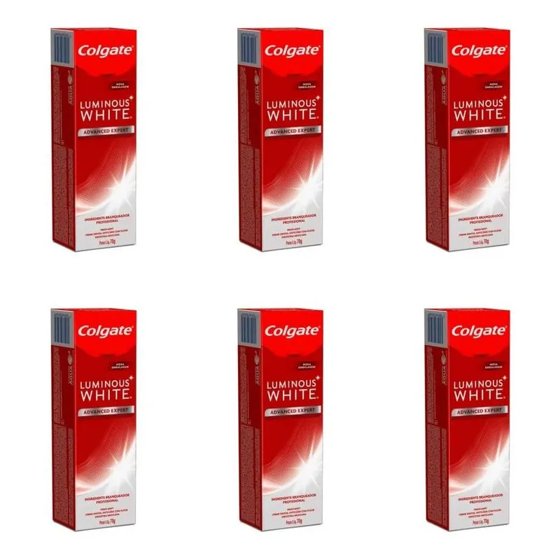 Colgate Luminous White Advanced Creme Dental 70g (kit C-06)
