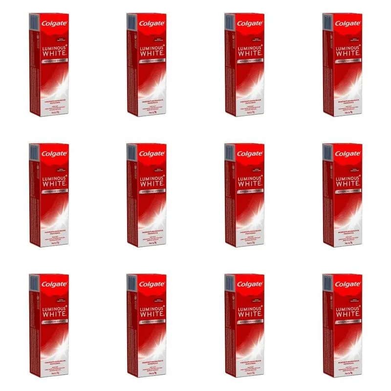 Colgate Luminous White Advanced Creme Dental 70g (kit C-12)