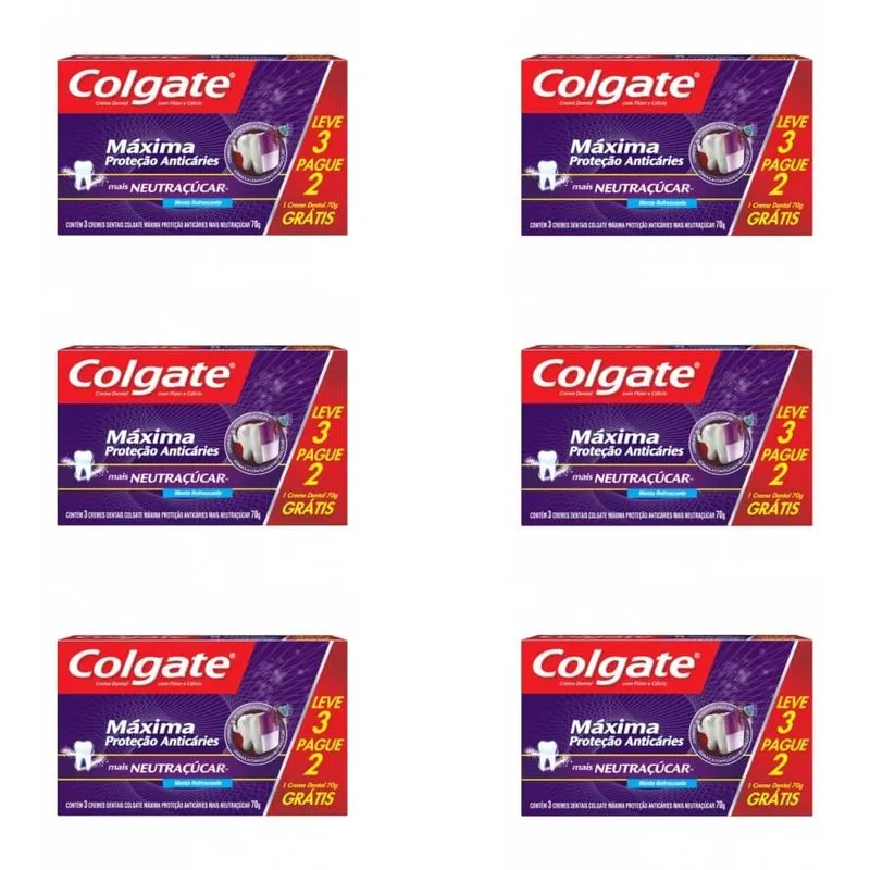 Colgate Mpa Neutracucar Creme Dental 3x70g (kit C-06)