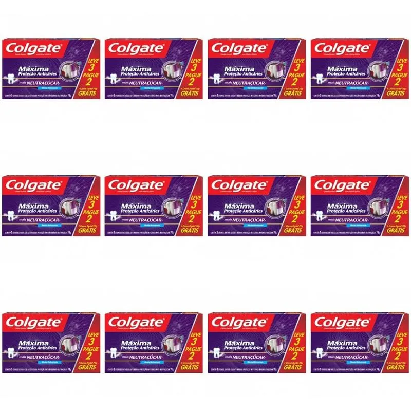 Colgate Mpa Neutracucar Creme Dental 3x70g (kit C-12)