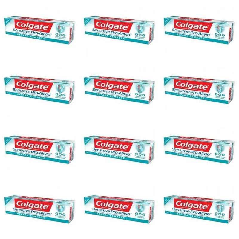 Colgate Sensitive Pro Alivio Creme Dental Repara Esmalte 110g (kit C-12)