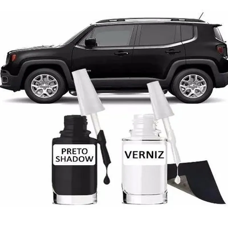 Tinta Tira Risco Retoque Automotivo Preto Shadow Preto