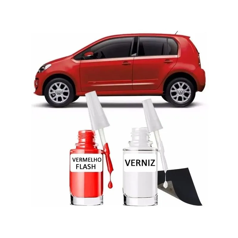 Tinta Tira Risco Retoque Automotivo Vermelho Flash Vermelho