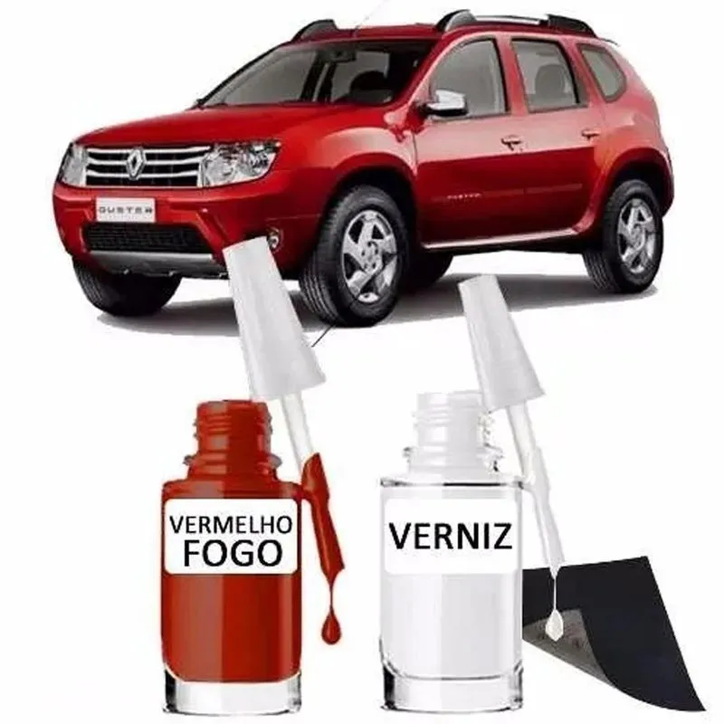 Tinta Retoque Tira Risco Automotivo Vermelho Fogo Vermelho Fogo 20 Ml
