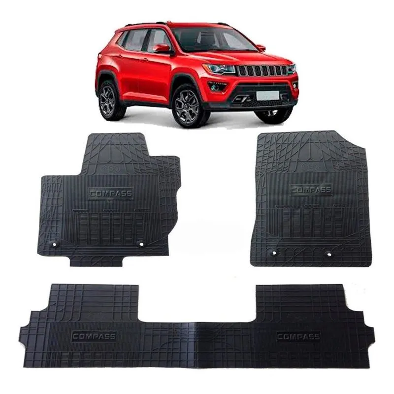 Jogo Tapete Interno Reforçado Jeep Compass 2016 Em Diante