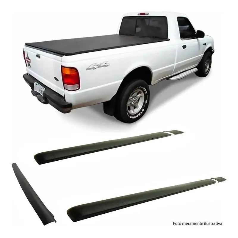 Protetor Borda Tampa E Laterais Ford Ranger Simples 94 Á 12 Preto Especifico