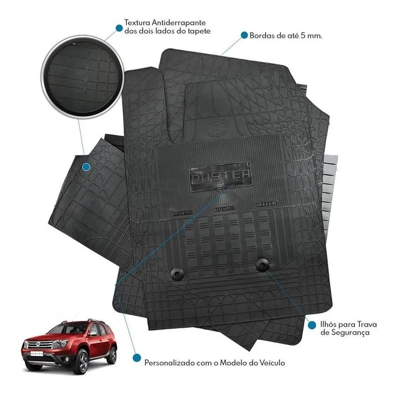 Jogo Tapete Interno Reforçado Renault Duster 2016 A 2020