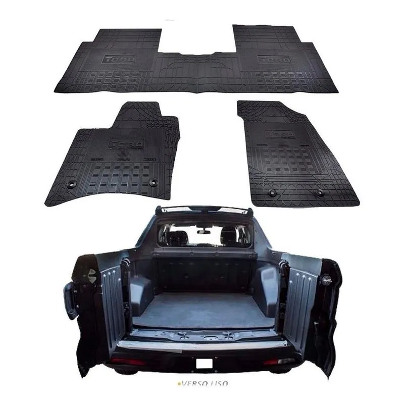 Tapete Interno Reforçado Fiat Toro Caçamba Eva 2016 Diante