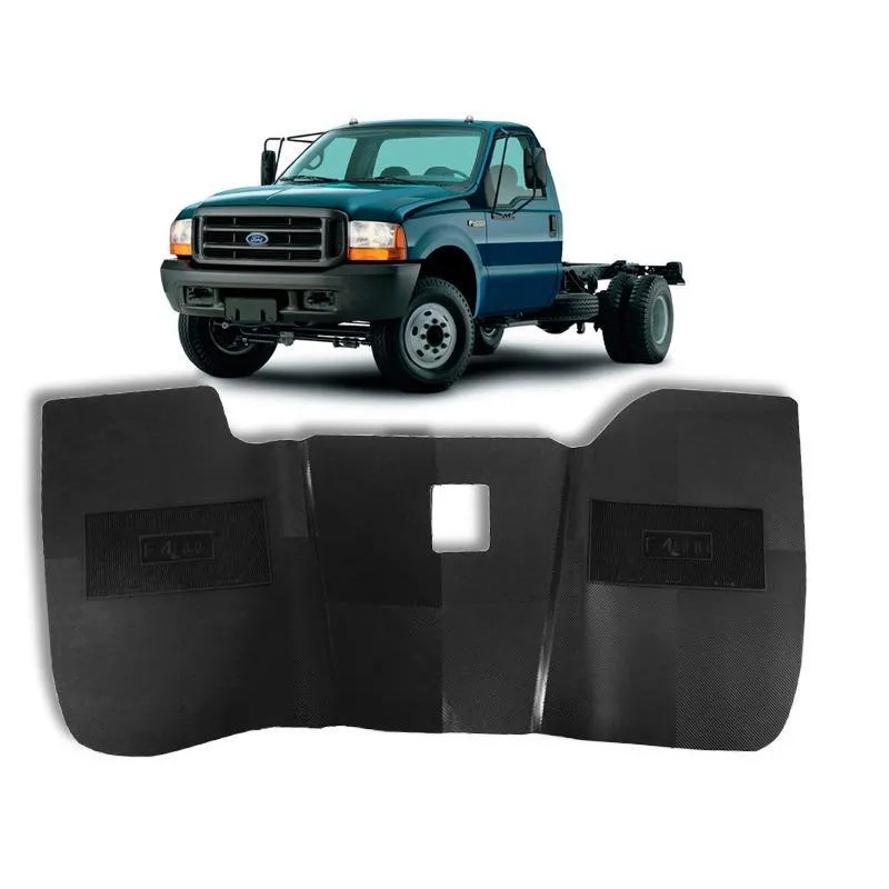 Tapete Interno Reforçado Ford F-4000 2001 A 2019 Preto Especifico