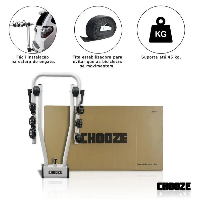 Transbike De Engate Chooze Hang 3 Preto / Cinza Único