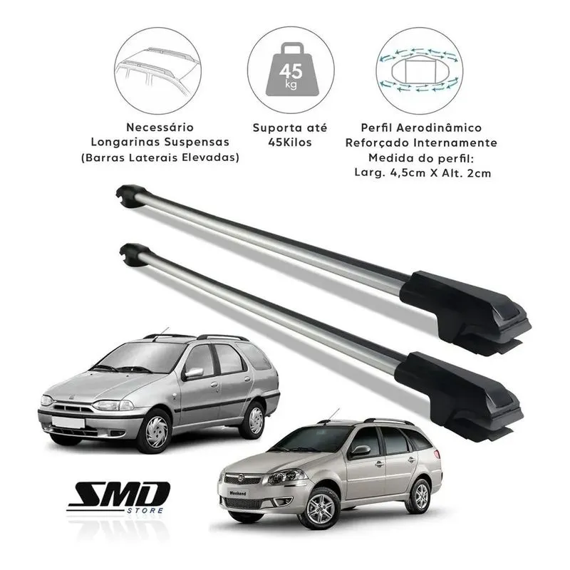 Rack Travessa Teto Fiat Palio Weekend Adventure 1997 A 2018