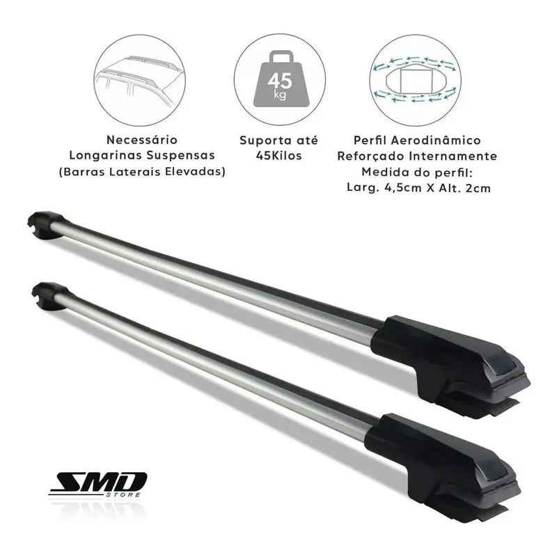 Rack Travessa Teto Strada Sport Work Trek Cab Dupla Ou 3 Pts
