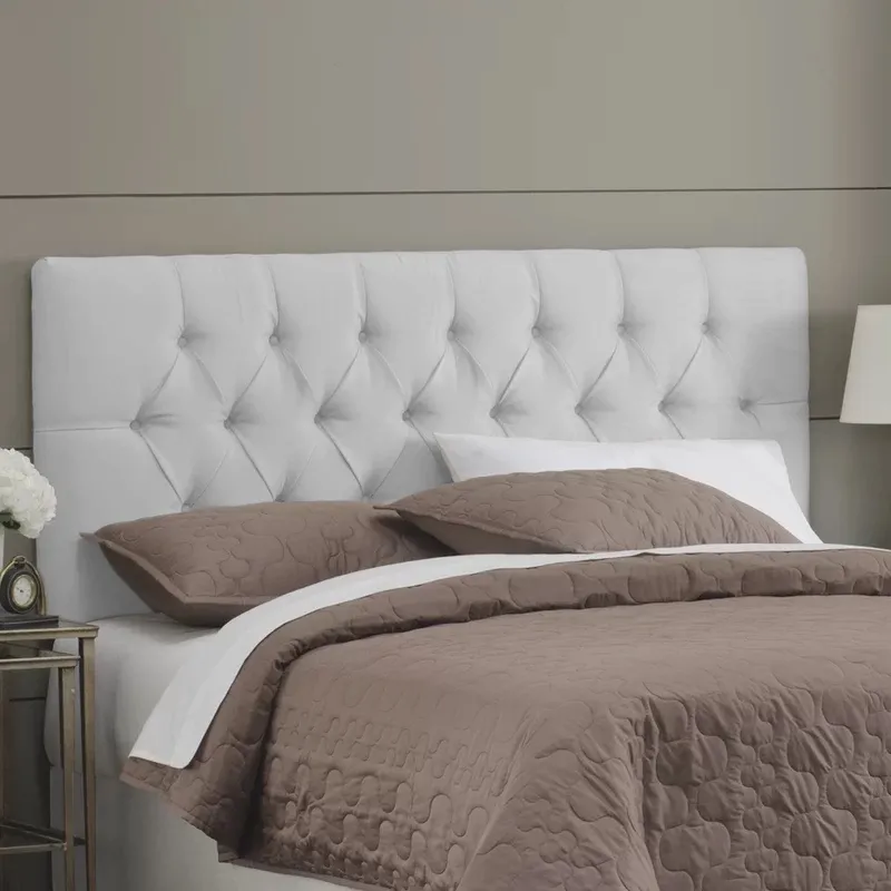 Cabeceira Painel Estofada Paris Queen 160 Courino Branco