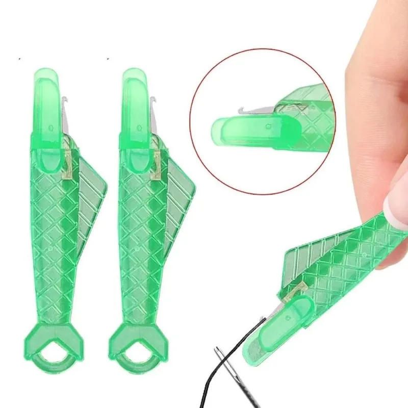 Passador De Linha Na Agulha Manual E Maquina De Costura Verde Unico