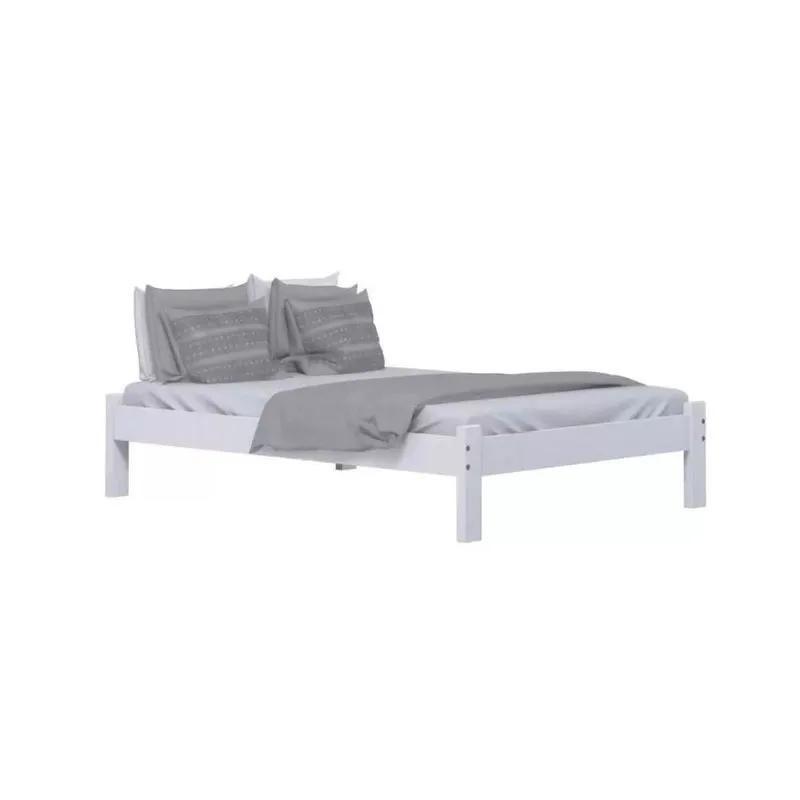 Cama de Casal Turca 145 cm Branca Nemargi