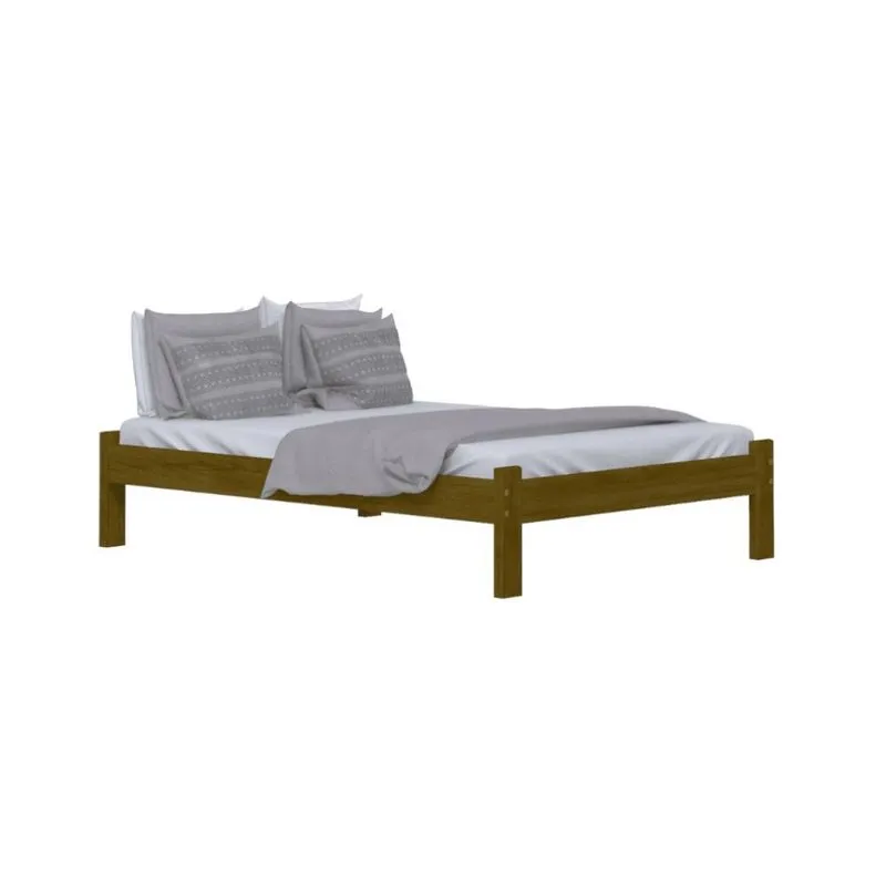 Cama de Casal Turca 145 cm Imbuia Nemargi