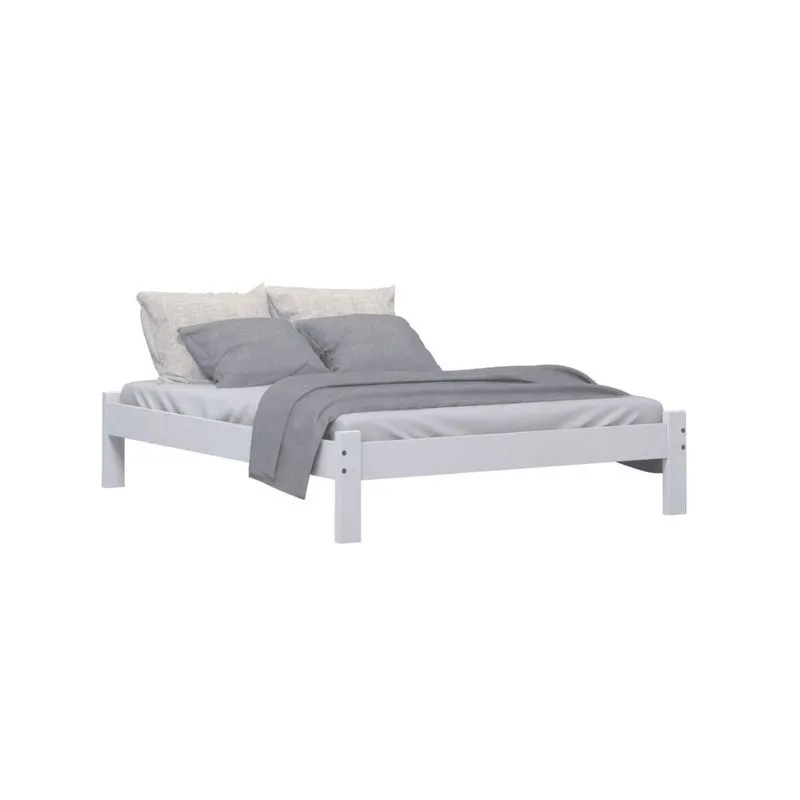 Cama de Casal Queen 165cm Branca Nemargi