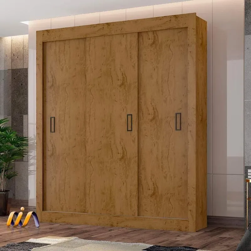 Guarda Roupa 22030 3 Portas Freijó E Baunilha - Freijó Araplac