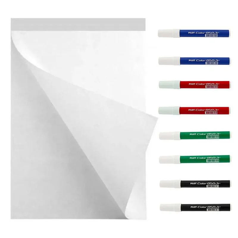 Kit 1 Bloco Flip Chart C/Picote 64x84cm 50 Fls + 8 Marcadores