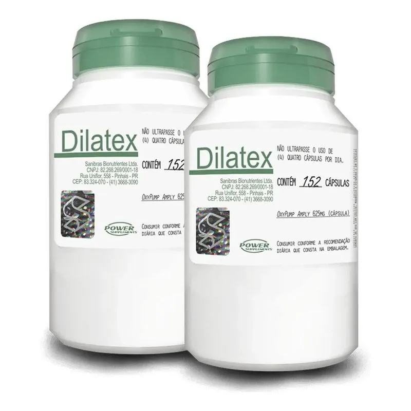 Kit 2x Dilatex 152 Capsulas Sem Sabor Sem Sabor Kit