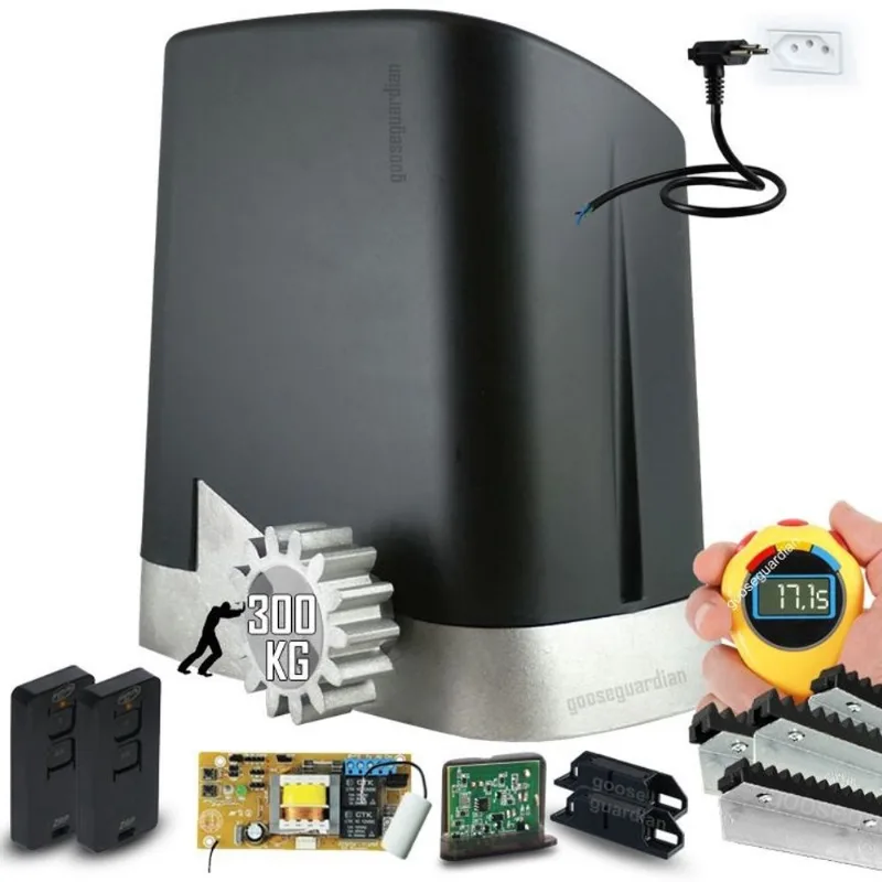 Kit 1 Motor Ppa Dz Home 4m Crem 2 Control 1 Txcar Portão Deslizante 300kg