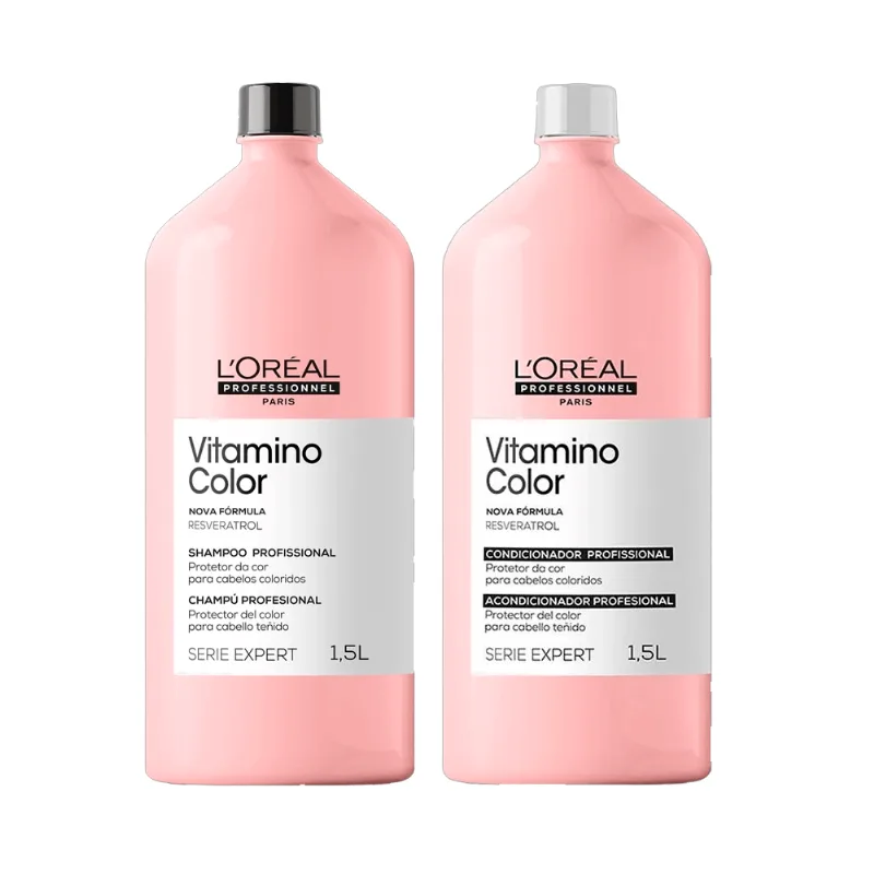 Kit L'oréal Serie Expert Vitamino Color Resveratrol -shampoo + Conditioner 1,5l Kit L'oréal Serie Expert Vitamino Color Resveratrol -shampoo + Conditioner 1,5l