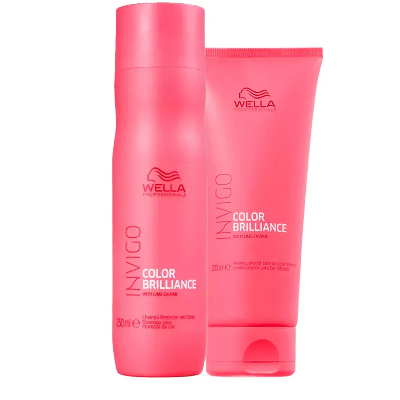 Kit Wella Invigo Brilliance - Shampoo 250ml + Condicionador 200ml