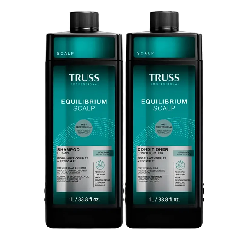 Kit Truss Equilibrium Scalp RPK - Shampoo 1000ml + Condicionador 1000ml