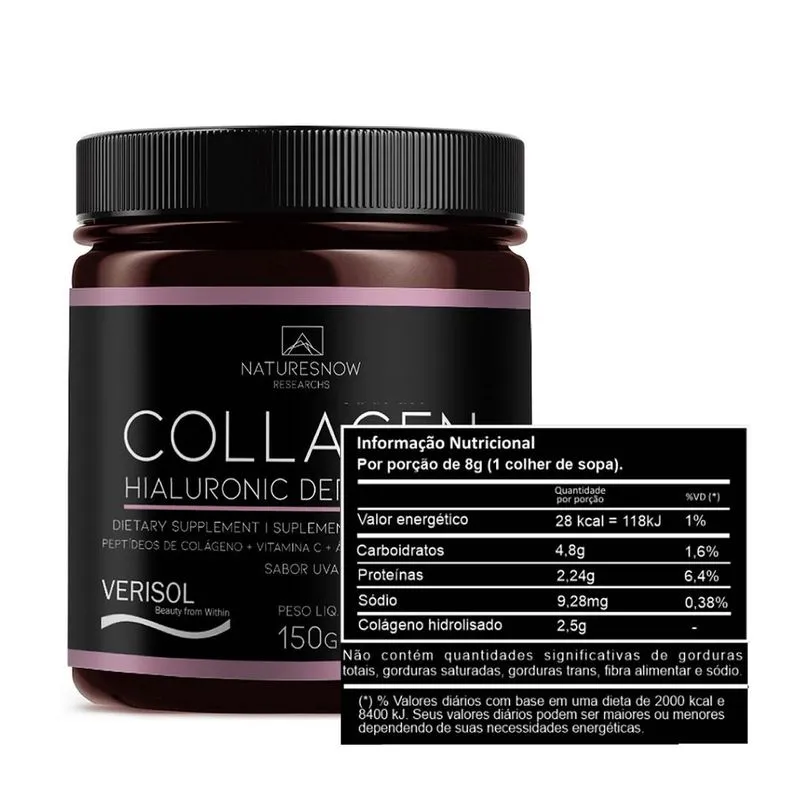 4x Colãgeno Verisol 150g - Natures Now Sem Sabor Kit